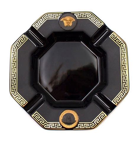 versace rosenthal ashtray|rosenthal Versace black.